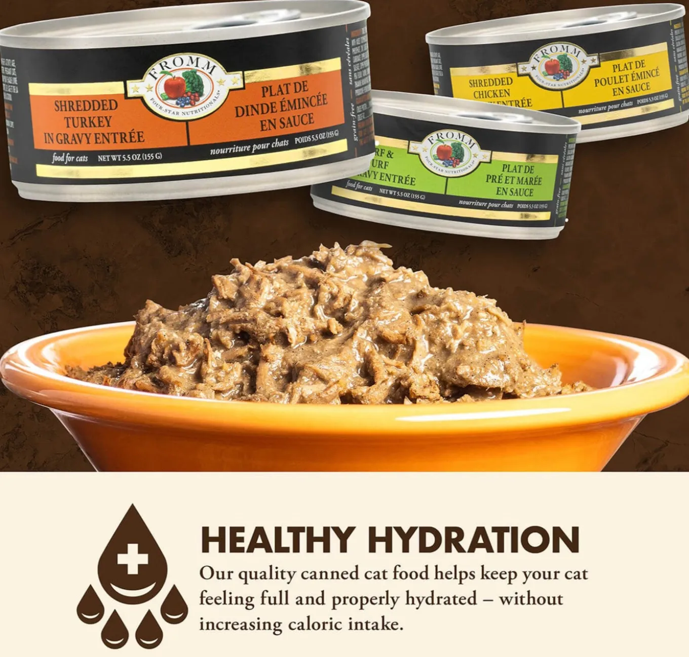 Fromm Four-Star Wet Cat Food Shredded in Gravy Entree