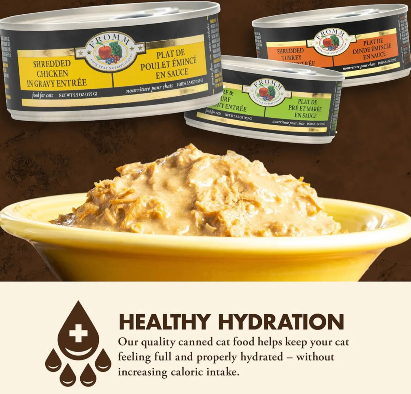Fromm Four-Star Wet Cat Food Shredded in Gravy Entree