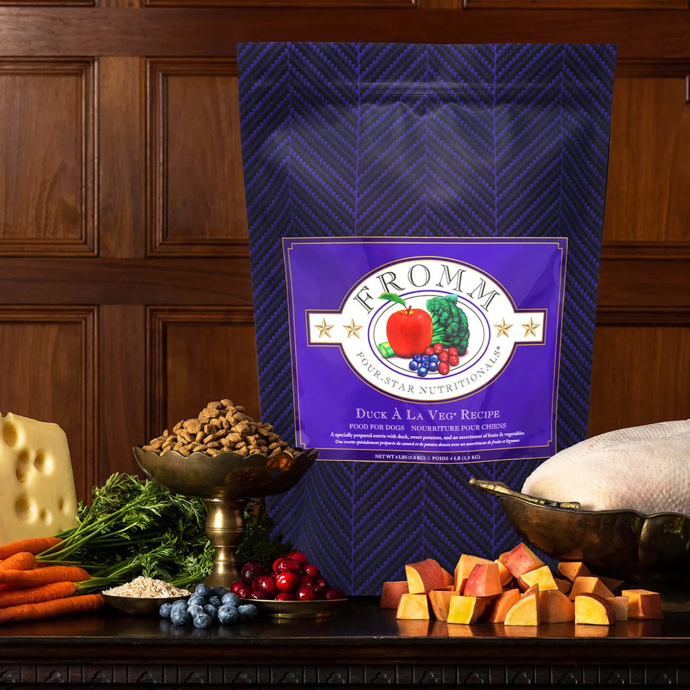 Fromm Four Star Duck A La Veg Grain Inclusive Recipe Dry Dog Food