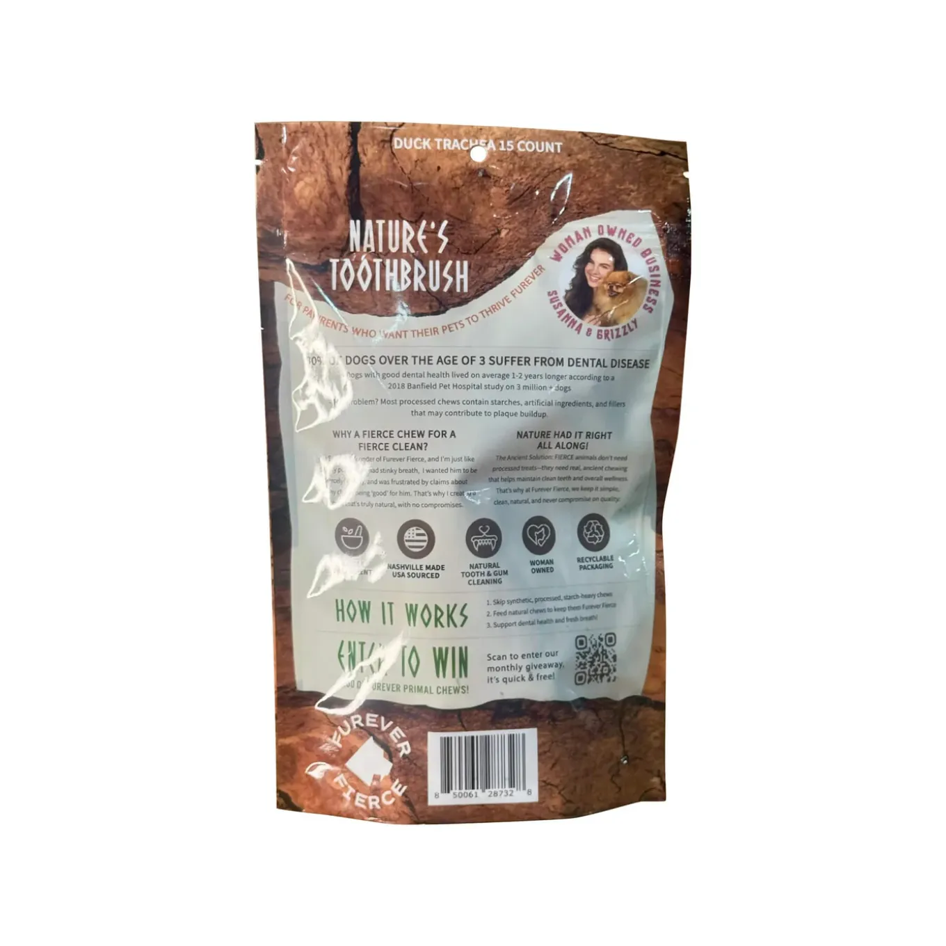Furever Fierce Duck Trachea Chews for Dogs & Cats