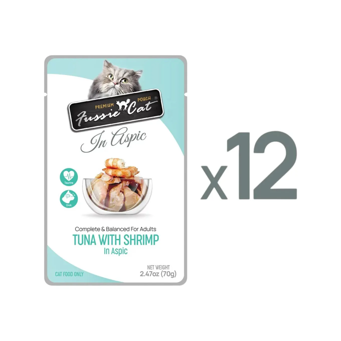 Fussie Cat Premium Pouch Wet Cat Food in Aspic