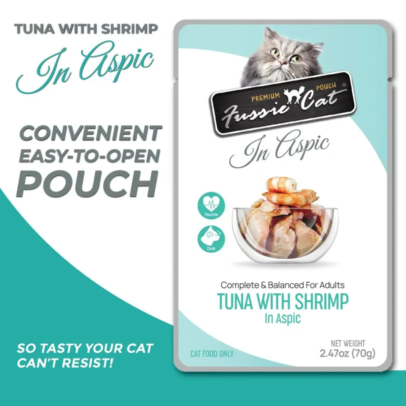 Fussie Cat Premium Pouch Wet Cat Food in Aspic