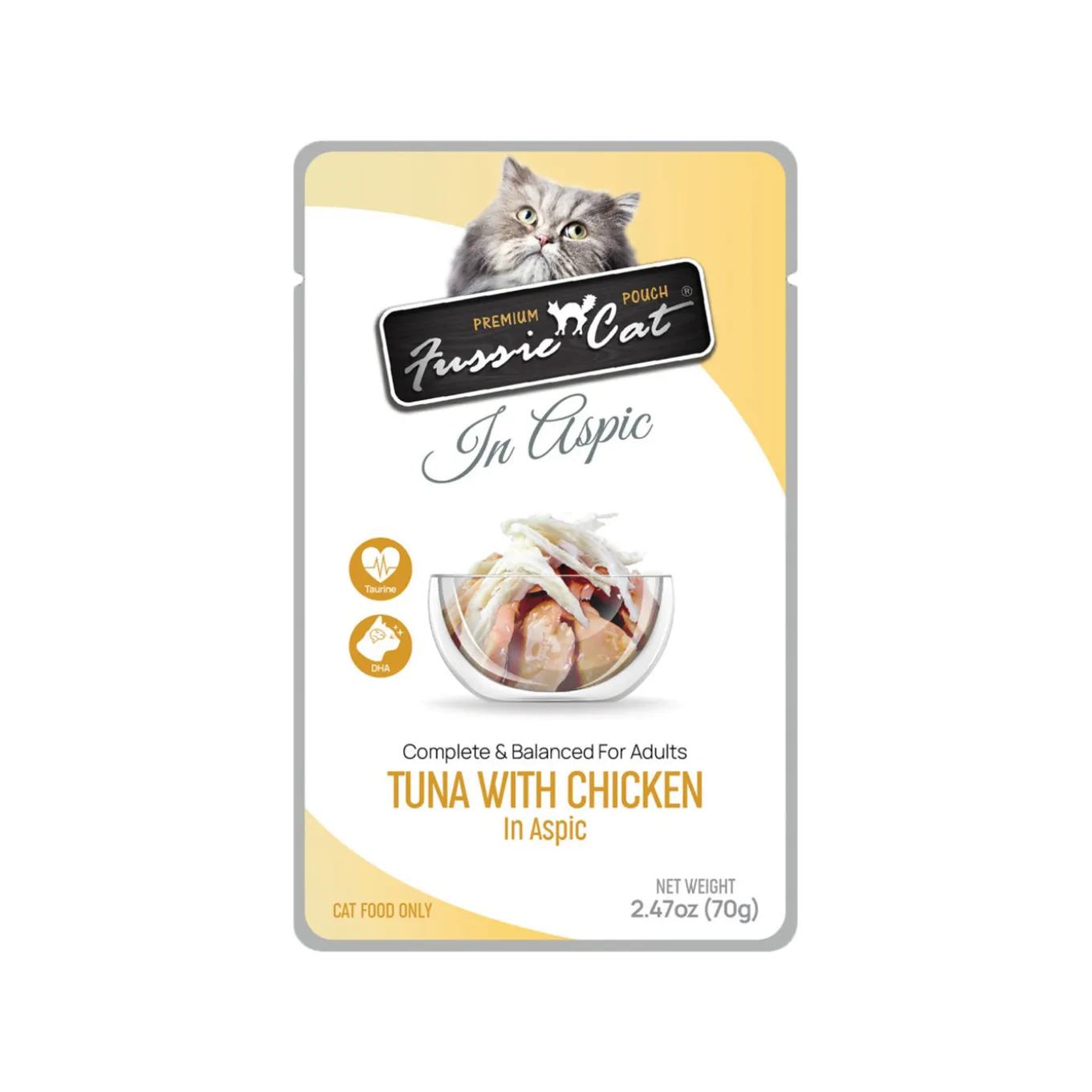 Fussie Cat Premium Pouch Wet Cat Food in Aspic