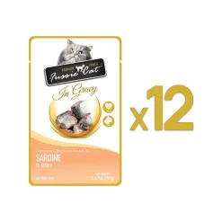 Fussie Cat Premium Pouch in Gravy Wet Cat Food