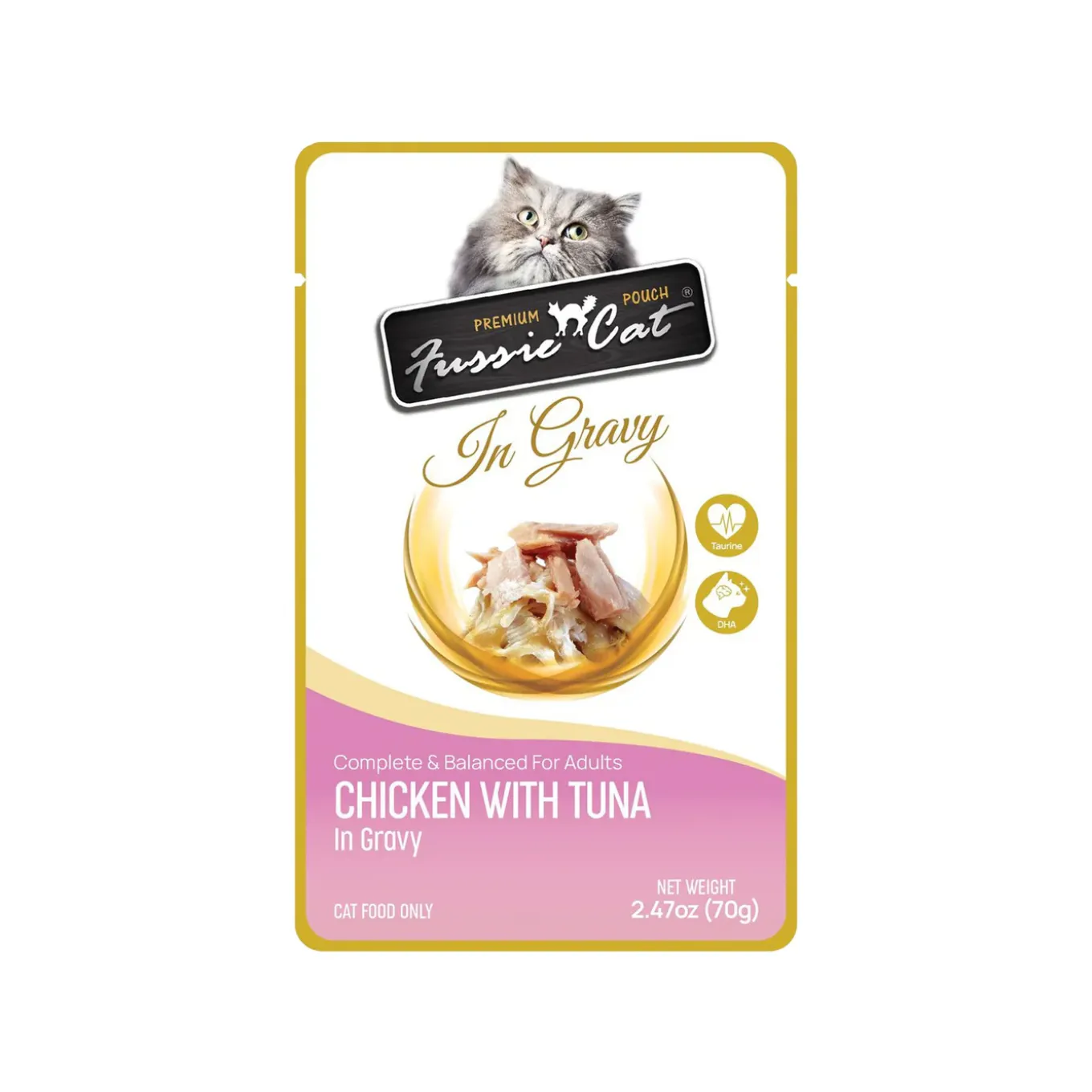 Fussie Cat Premium Pouch in Gravy Wet Cat Food