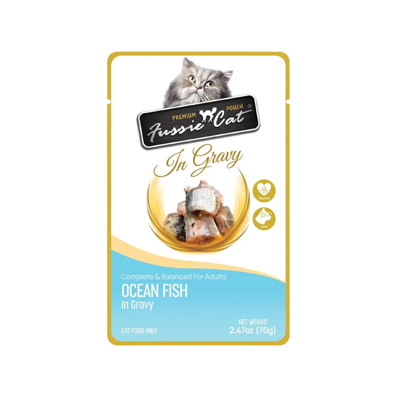 Fussie Cat Premium Pouch in Gravy Wet Cat Food