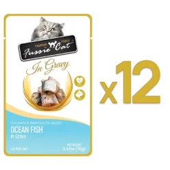 Fussie Cat Premium Pouch in Gravy Wet Cat Food