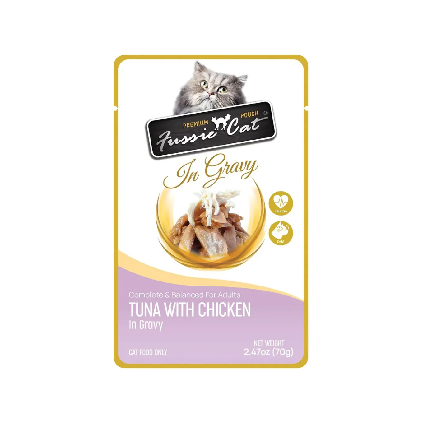 Fussie Cat Premium Pouch in Gravy Wet Cat Food