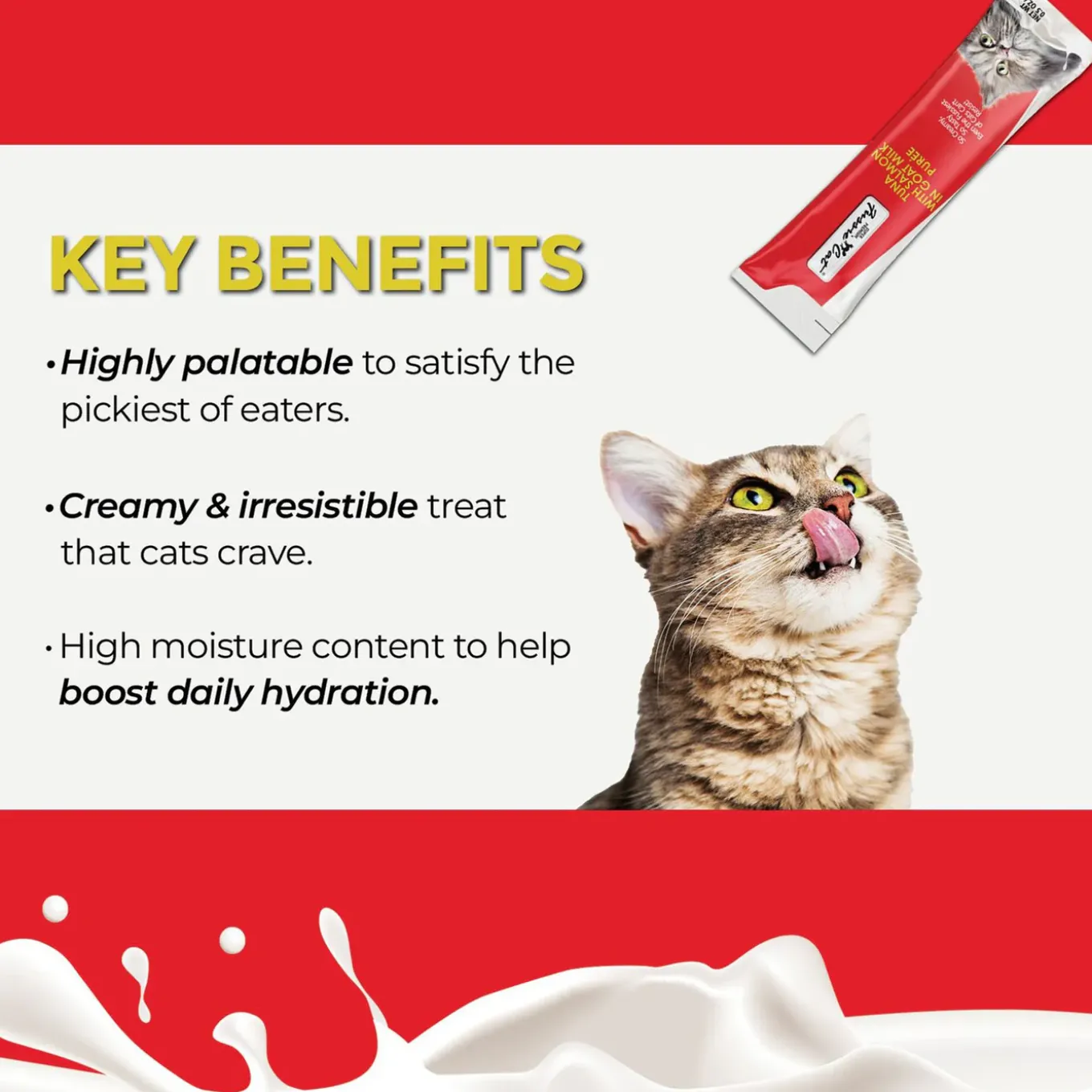 Fussie Cat Premium Puree in Goat Milk Lickable Cat Treats