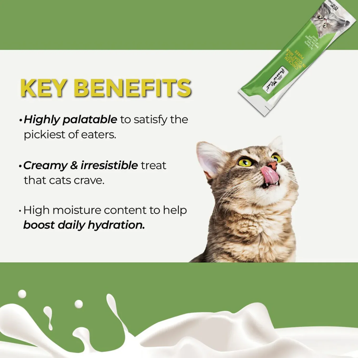 Fussie Cat Premium Puree in Goat Milk Lickable Cat Treats