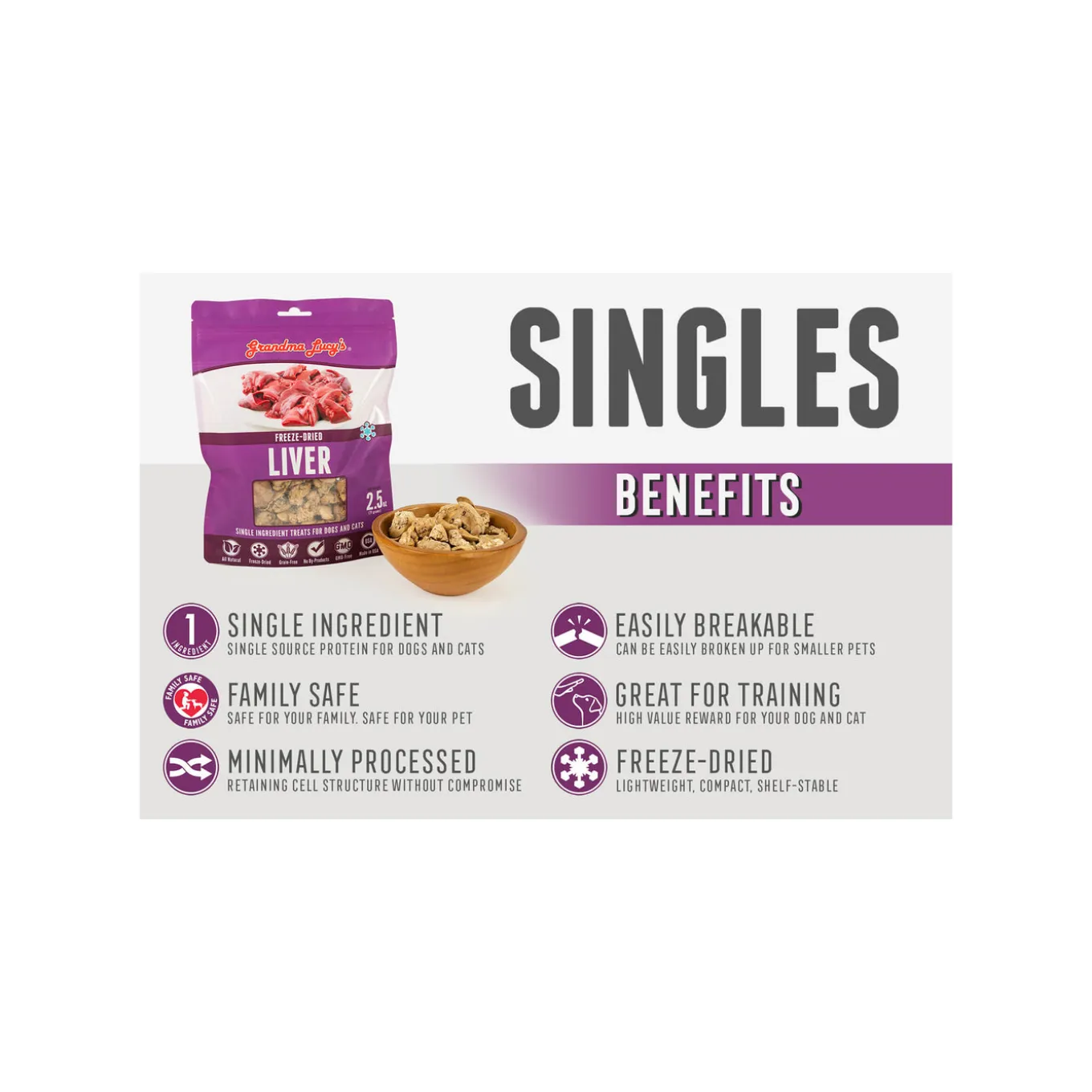 Grandma Lucy's Freeze Dried Singles Treats