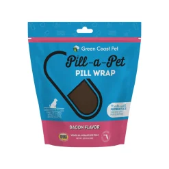 Green Coast Pet Pill-a-Pet Bacon Flavored Pill Wrap Putty with Probiotics for Dogs
