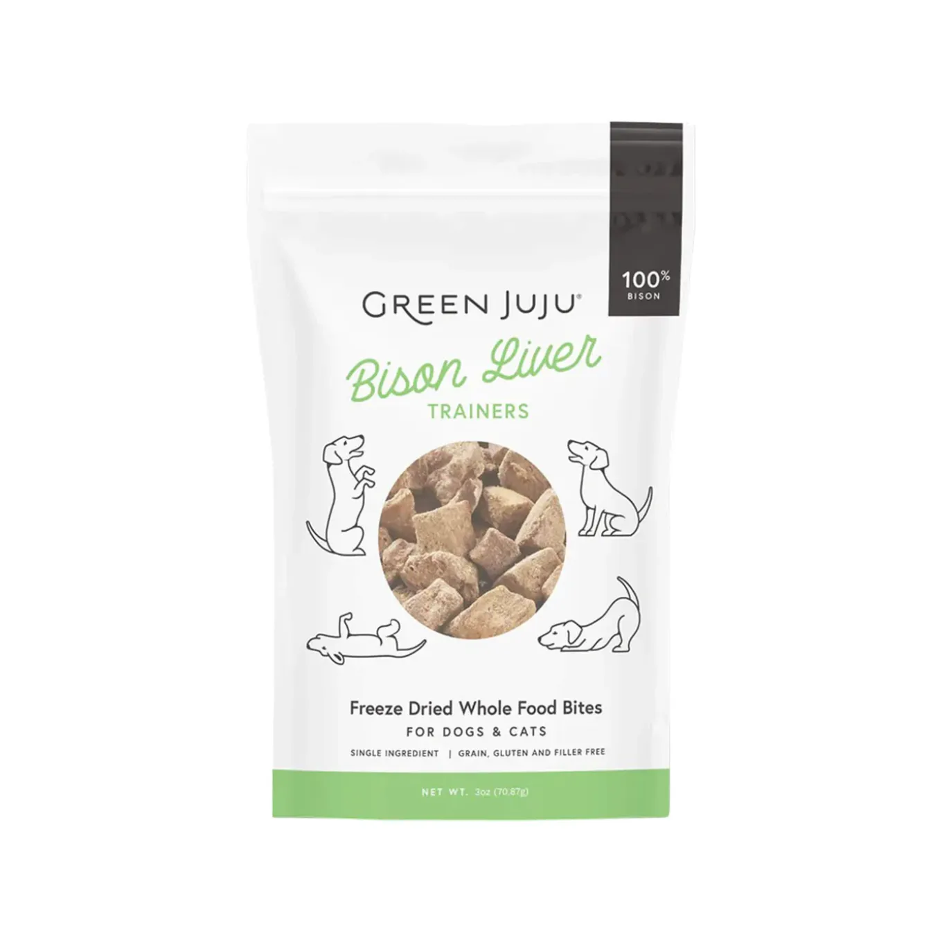 Green Juju Freeze Dried Liver Treats for Dogs & Cats