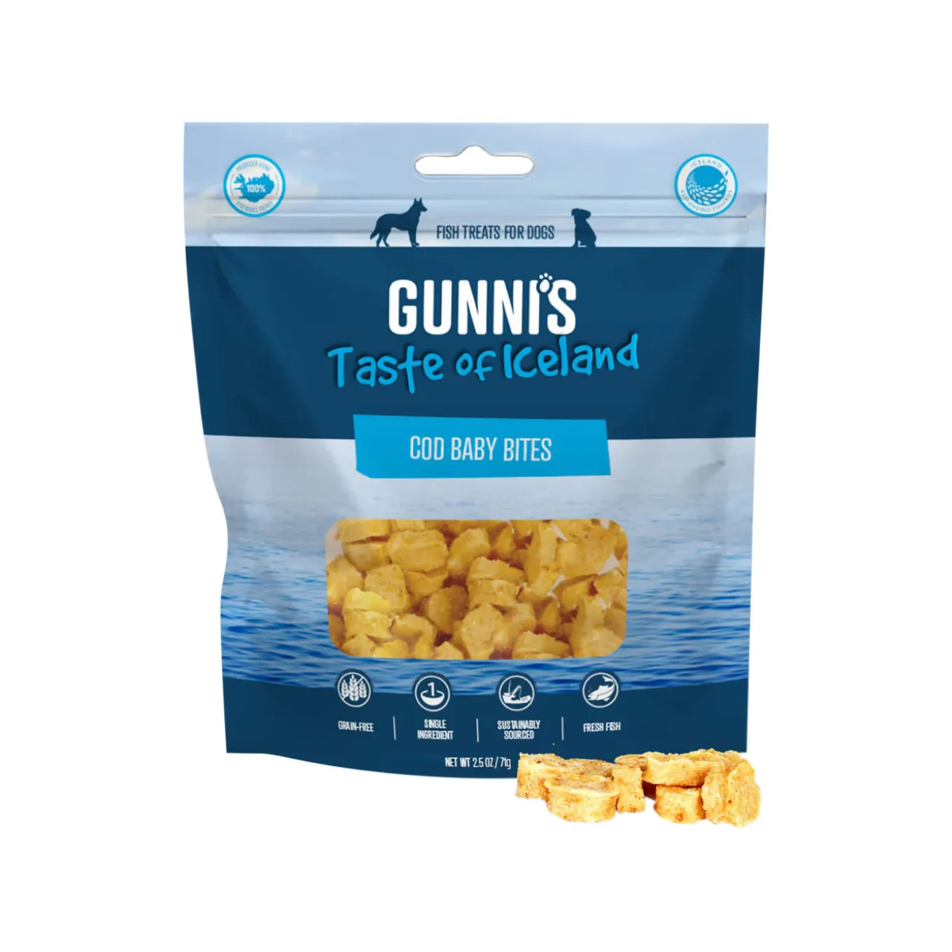 Gunni's Taste of Iceland Fish Baby Bites Dog Treats