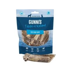 Gunni's Taste of Iceland Fish Skin Chips Dog Treats