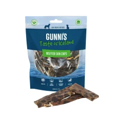 Gunni's Taste of Iceland Fish Skin Chips Dog Treats