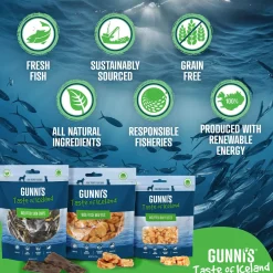 Gunni's Taste of Iceland Fish Wafers Dog Treats
