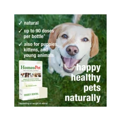 HomeoPet Doggy Dental Homeopathic Plaque & Tartar Removal Drops for Dogs