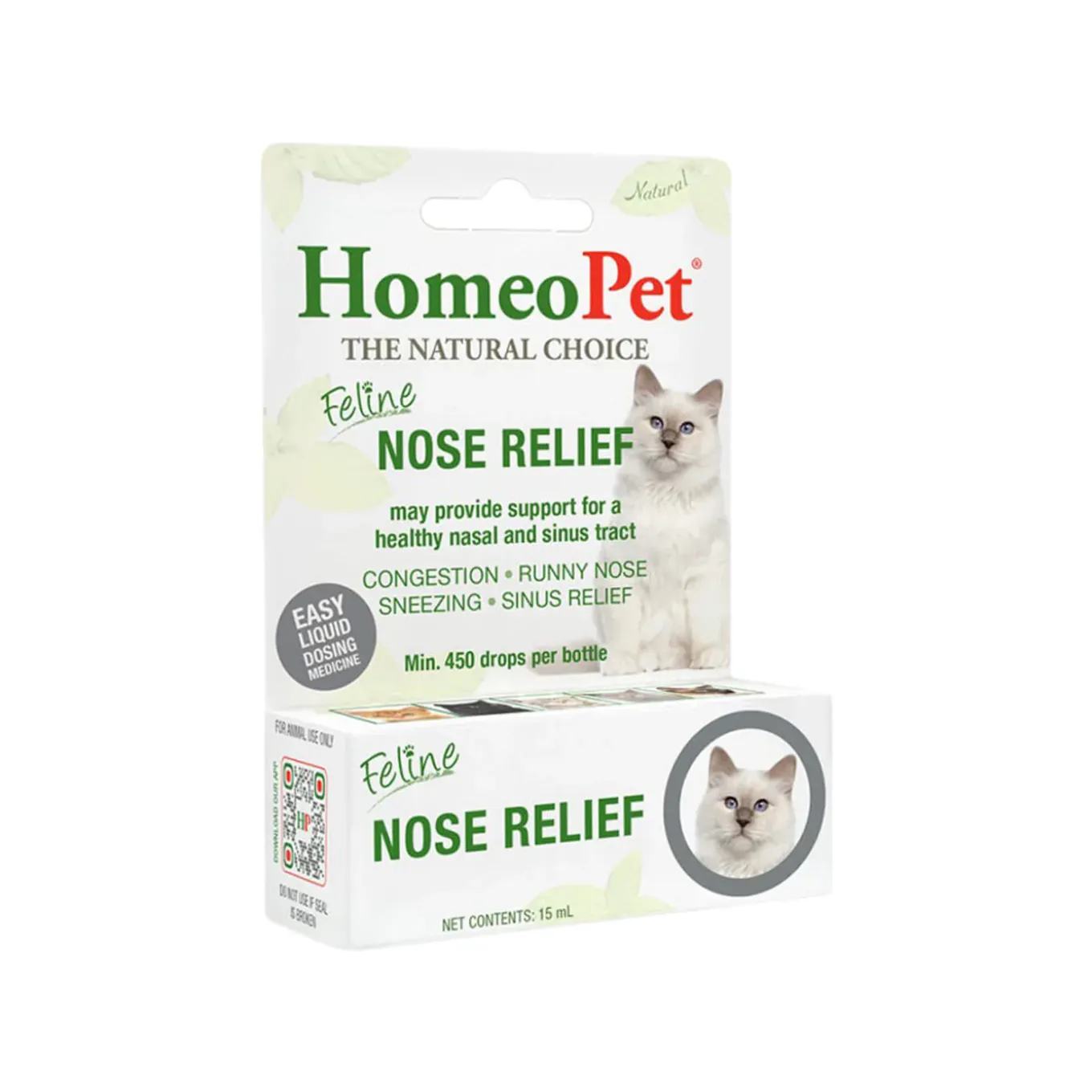 HomeoPet Feline Homeopathic Nose Relief Drops for Cats