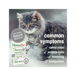 HomeoPet Feline Homeopathic Nose Relief Drops for Cats