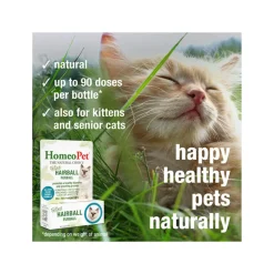 HomeoPet Feline Homeopathic Furball Relief Drops for Cats