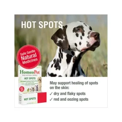 HomeoPet Homeopathic Hot Spots Skin Treatment Drops for Dogs & Cats