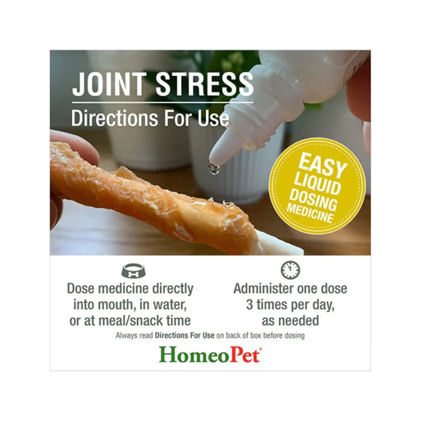 HomeoPet Homeopathic Joint Stress Mobility Support Drops for Dogs & Cats