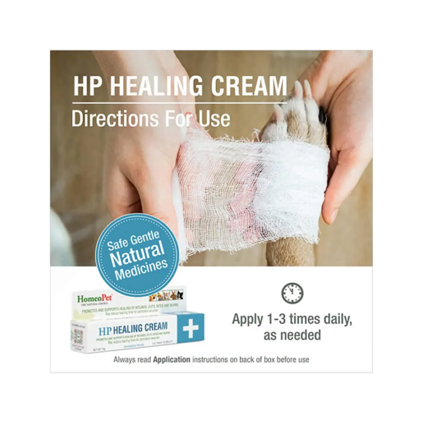 HomeoPet HP Homeopathic Healing Cream for Dogs & Cats