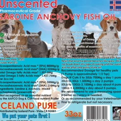 Iceland Pure Unscented Sardine-Anchovy Oil