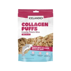 Icelandic+ Beef Collagen Mini Puffs Dehydrated Cat Treats