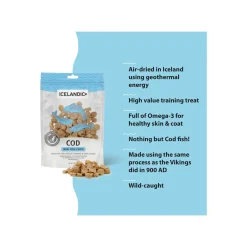 Icelandic+ Grain-Free Mini Fish Chips Treats for Dogs