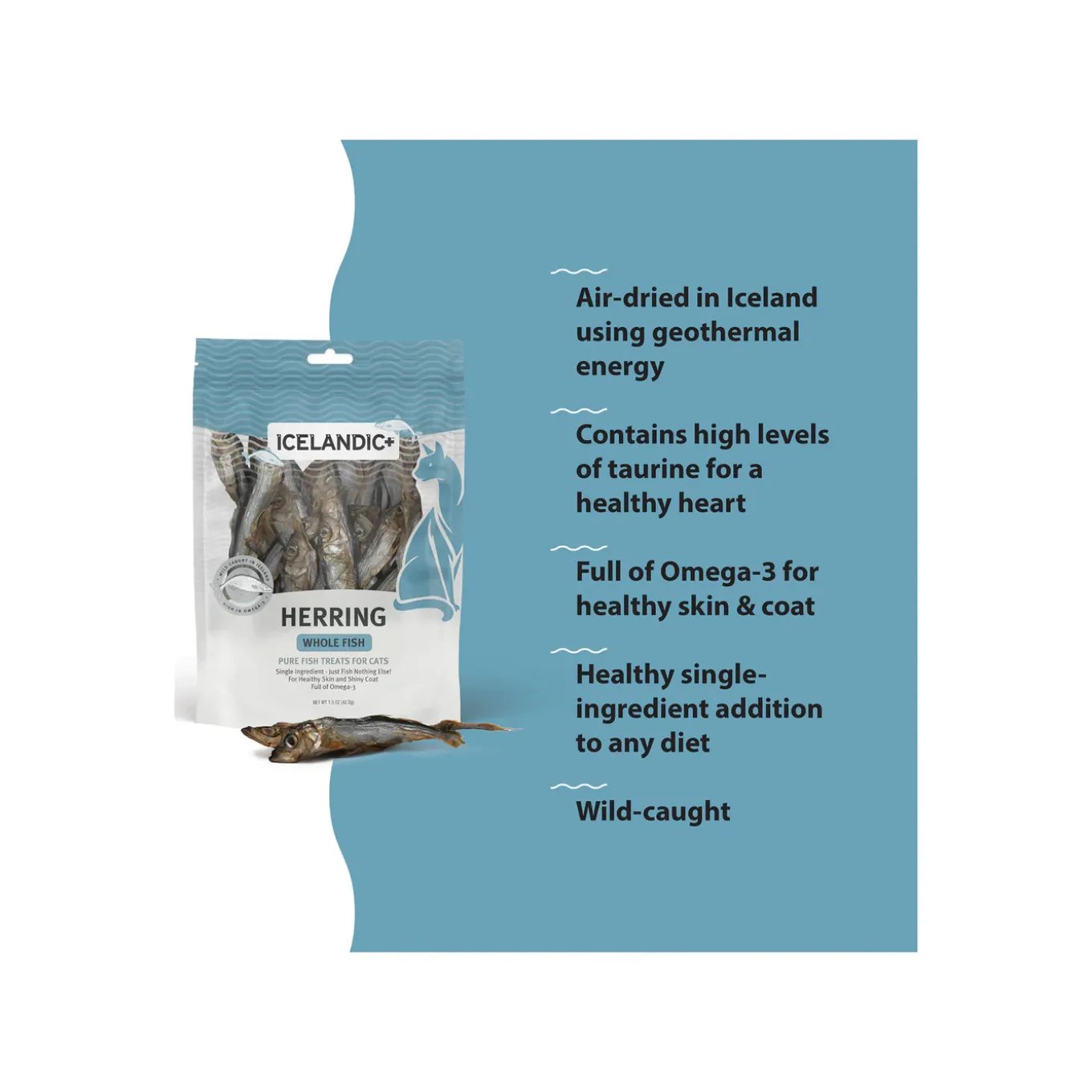 Icelandic+ Grain-Free Whole Fish Cat Treats