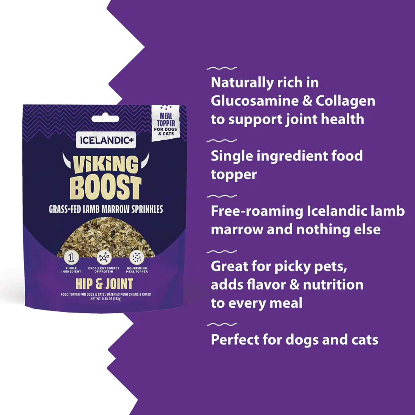 Icelandic+ Viking Boost Hip & Joint Food Topper for Dogs & Cats