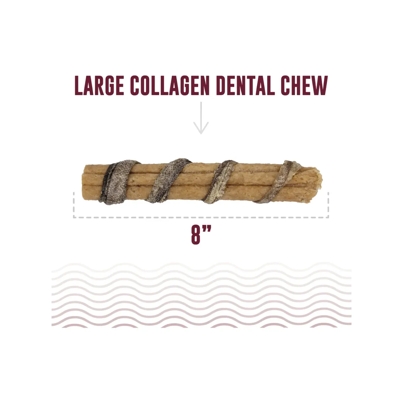Icelandic+ Beef Collagen Dental Dog Chew with Wrapped Fish