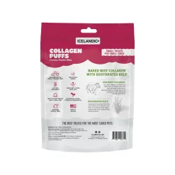 Icelandic+ Beef Collagen Puffs Dehydrated Small Dog Treats