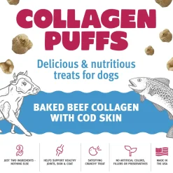 Icelandic+ Beef Collagen Puffs Dehydrated Small Dog Treats
