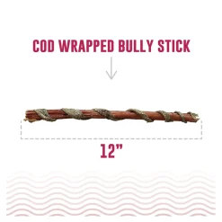 Icelandic+ Fish Sticks Bully Sticks Wrapped with Cod Skins