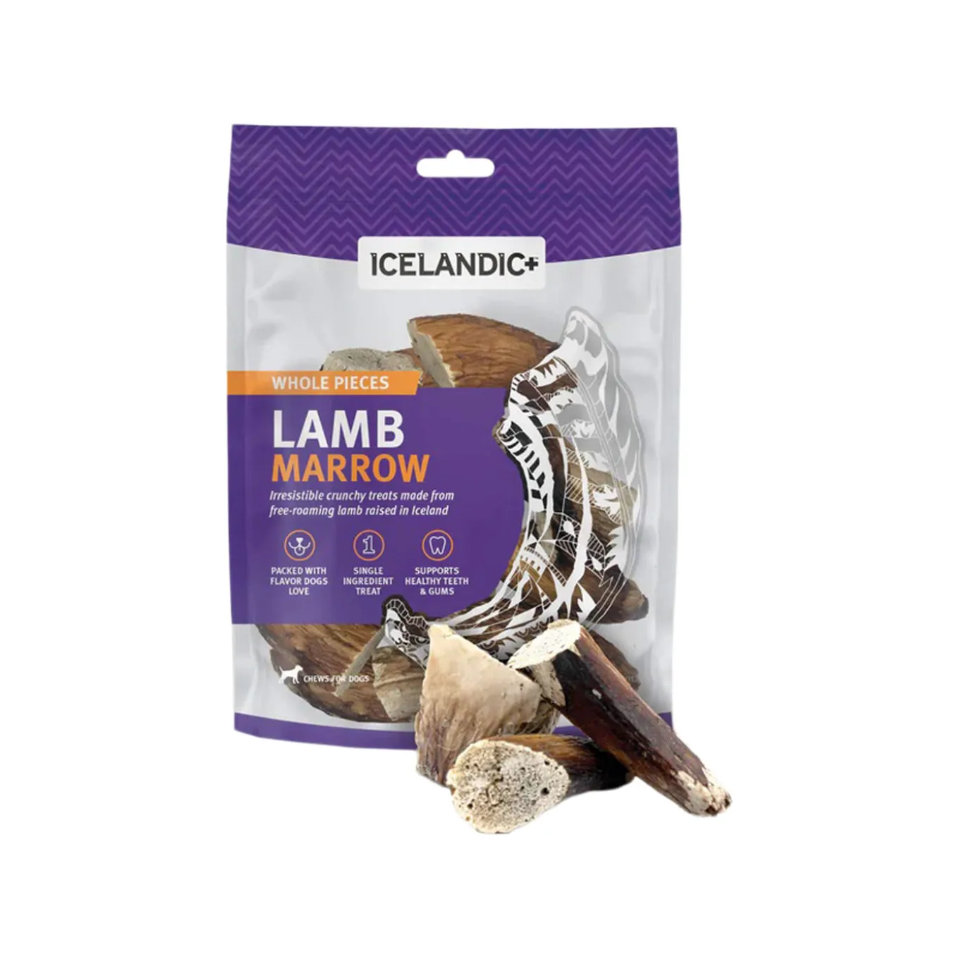 Icelandic+ Lamb Horn Marrow Dog Treats