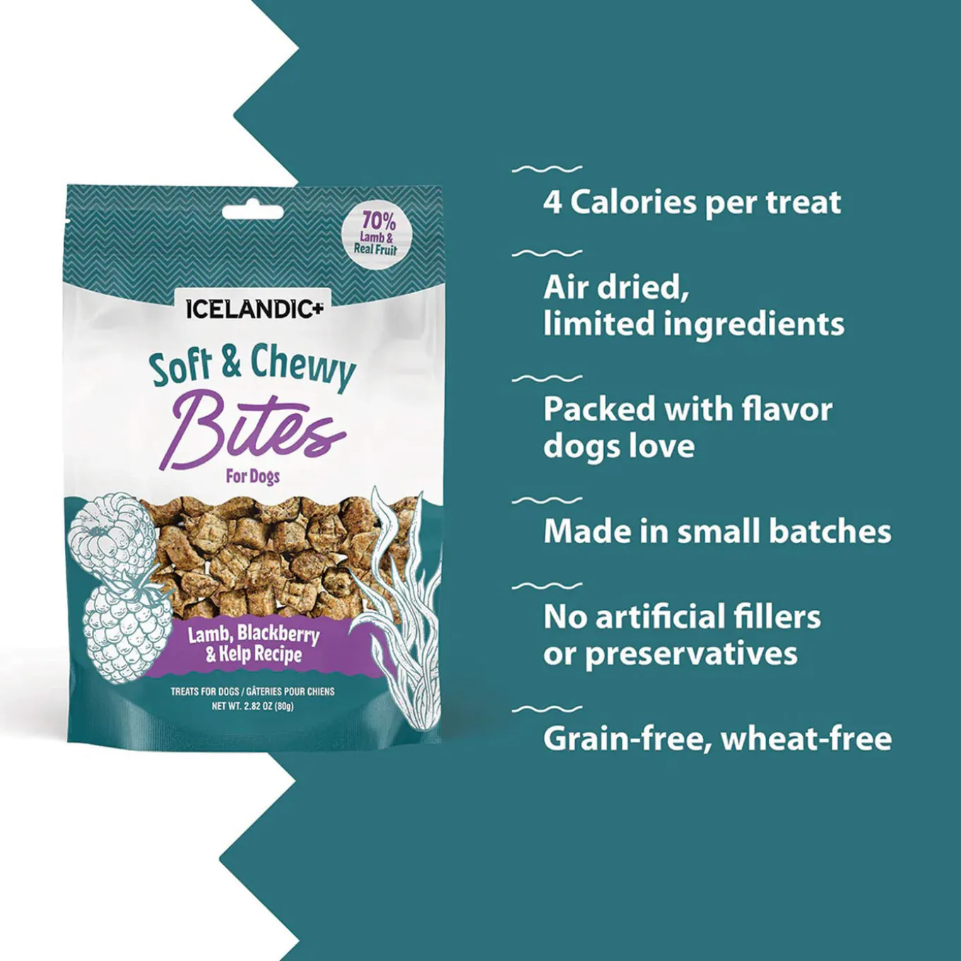 Icelandic+ Soft & Chewy Bites with Kelp for Dogs