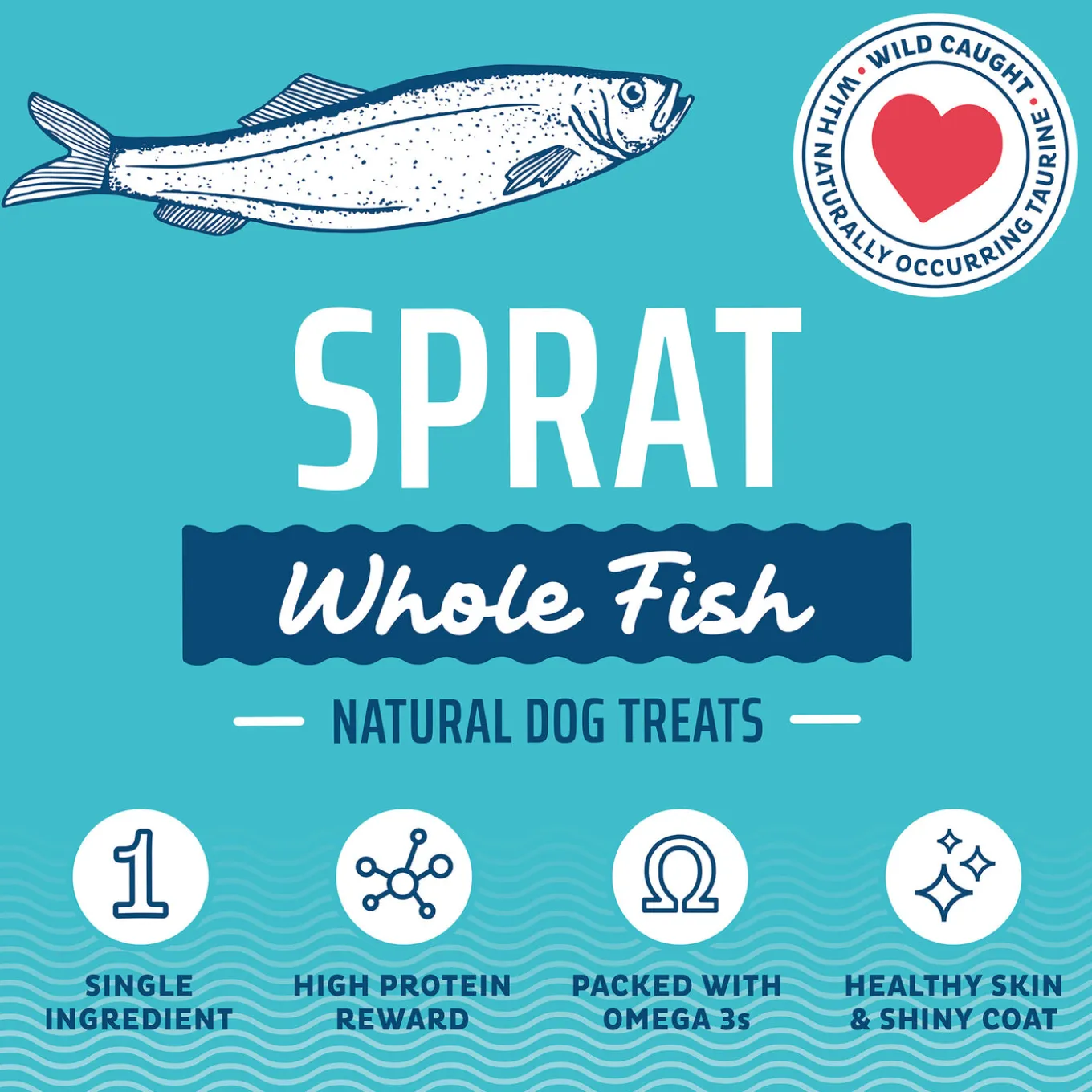 Icelandic+ Sprats Whole Fish Dog Treats