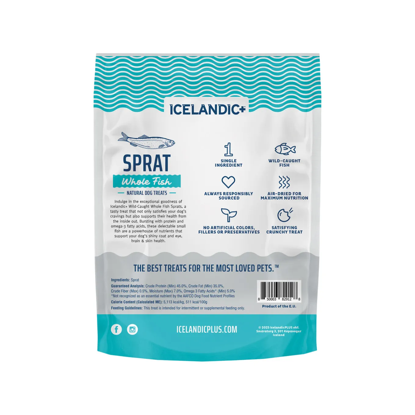 Icelandic+ Sprats Whole Fish Dog Treats