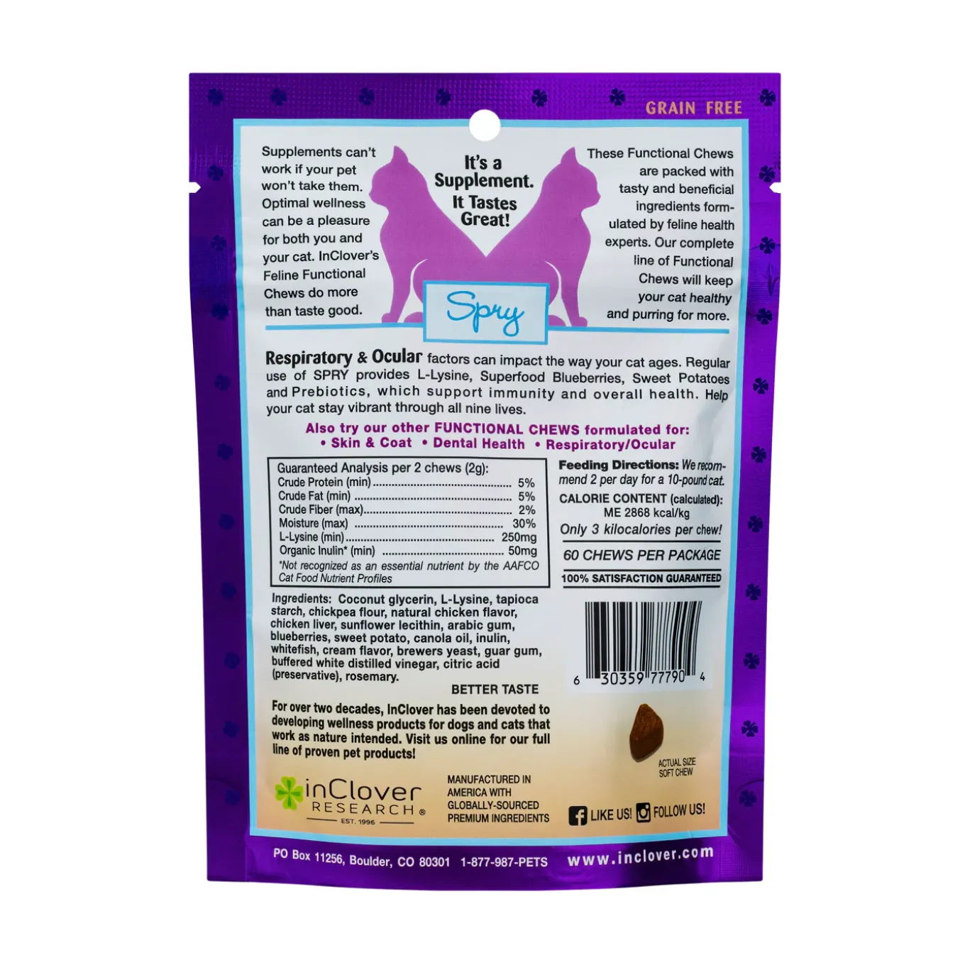 In Clover Spry Soft Chews for Cats