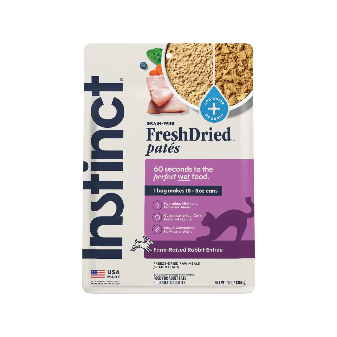 Instinct FreshDried Pates Freeze Dried Raw Cat Food