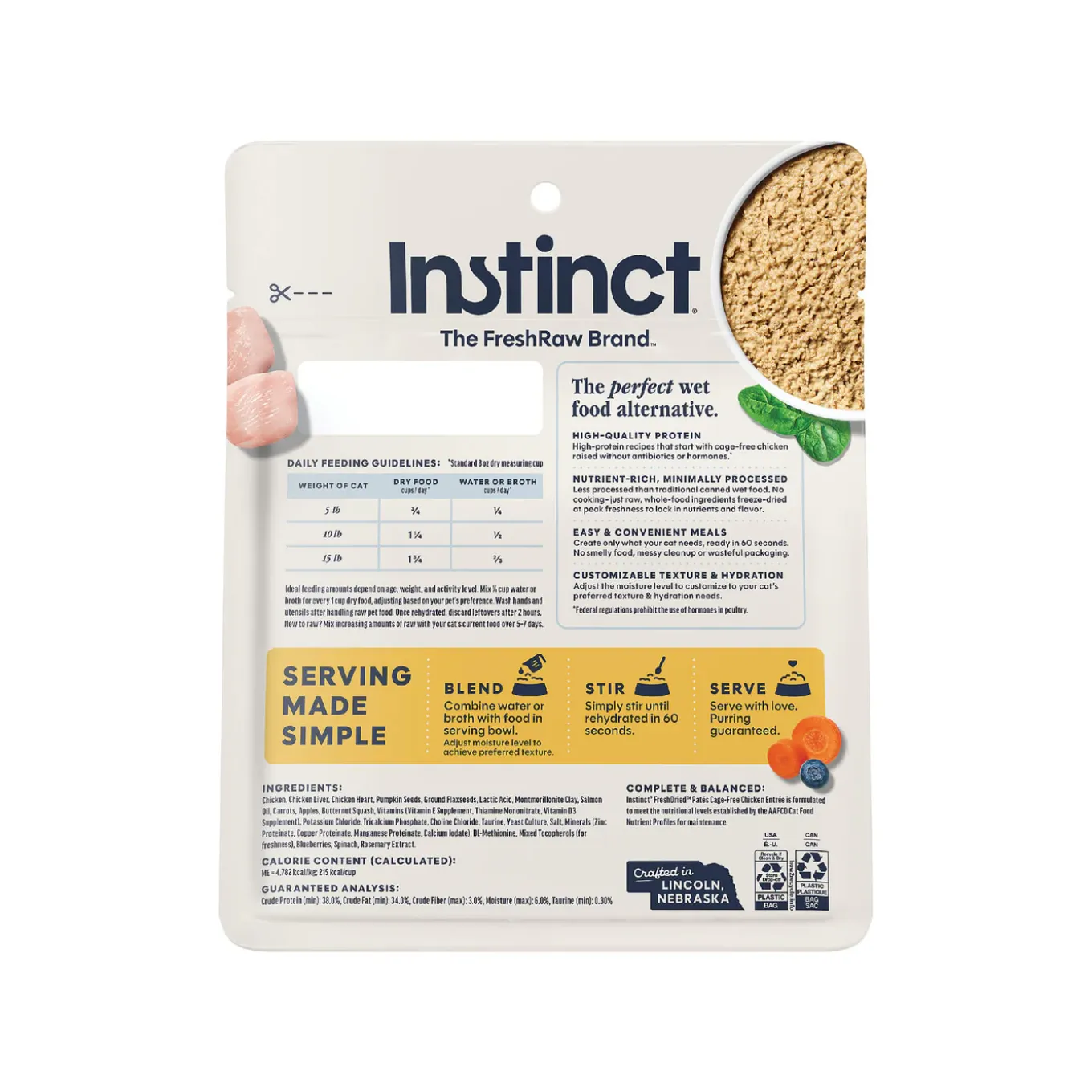 Instinct FreshDried Pates Freeze Dried Raw Cat Food