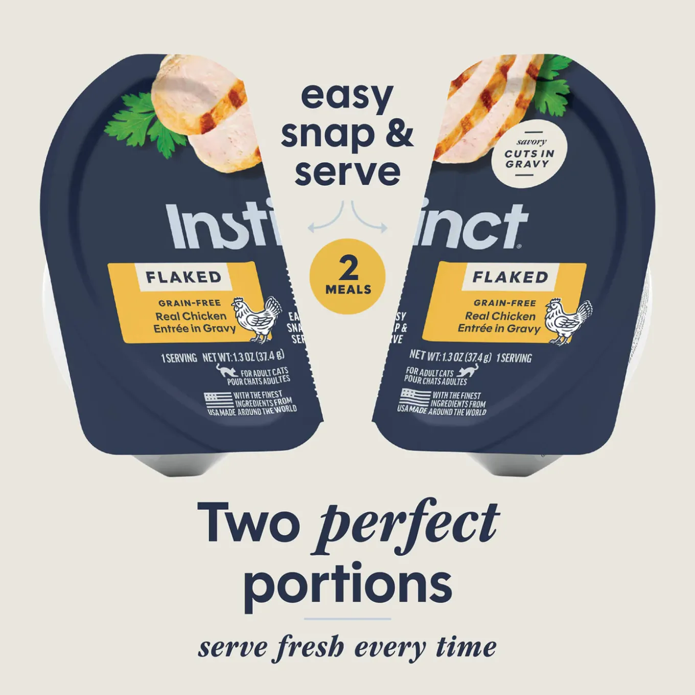 Instinct Split Cup Grain Free Wet Cat Food