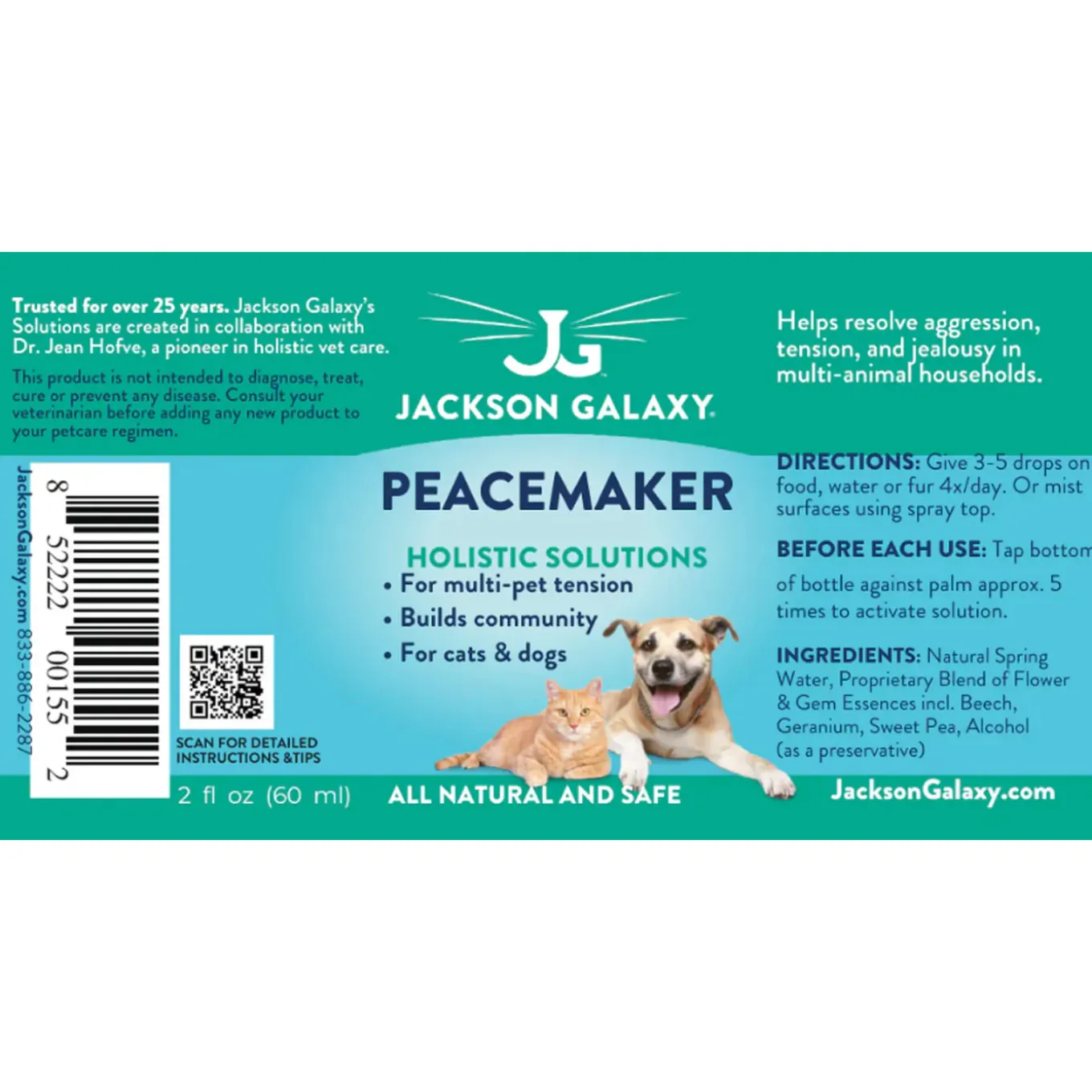 Jackson Galaxy Peacemaker for Cats and Dogs