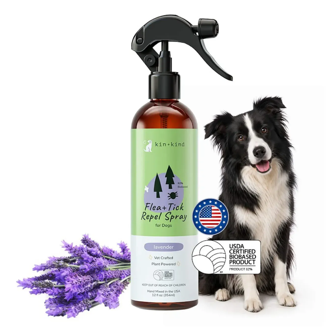 Kin + Kind Flea & Tick Protect Spray for Dogs