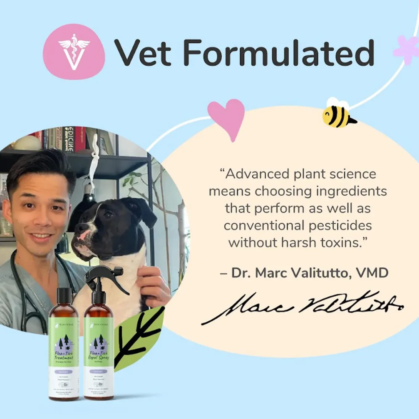 Kin + Kind Flea & Tick Shampoo for Dogs
