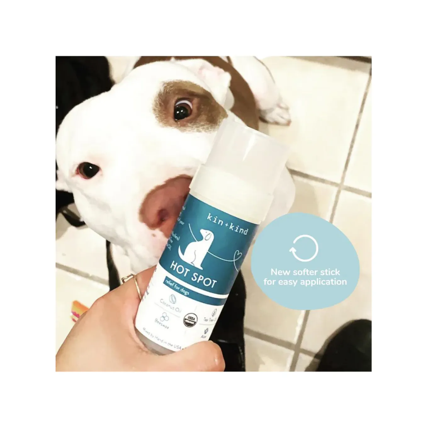 Kin + Kind Organic Hot Spot Relief Stick for Dogs & Cats