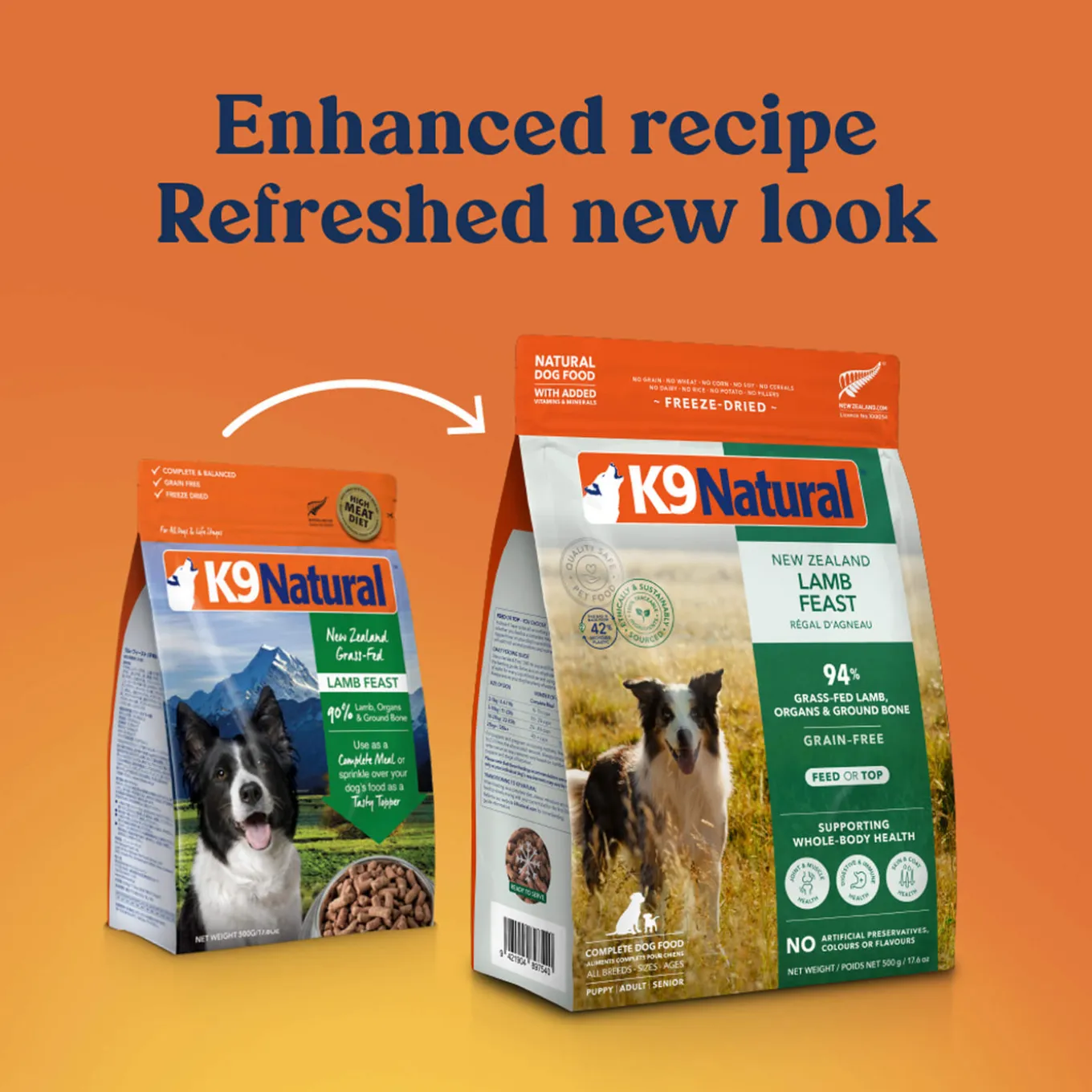 K9 Natural Freeze Dried Dog Food Toppers